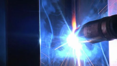 Automation product manufacture engineering technology factory metal work Stock Footage 334587316