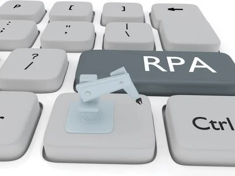 Automation Robotic Process concept イラスト素材