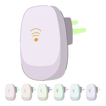 Automation smart home hub vector cartoon graphic Stock Illustration