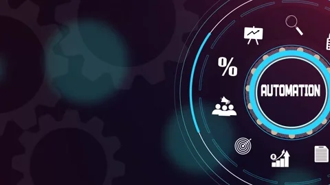 Automation Smart Workflow Corporate Process Optimization Animation Stock Footage 325166643
