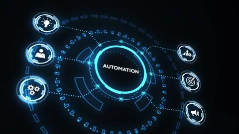 Automation Software concept as an innovation.  Business, Technology, Internet Vídeo Stock 196742310
