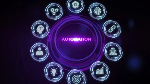 Automation Software concept as an innovation. Stock Footage 198708887