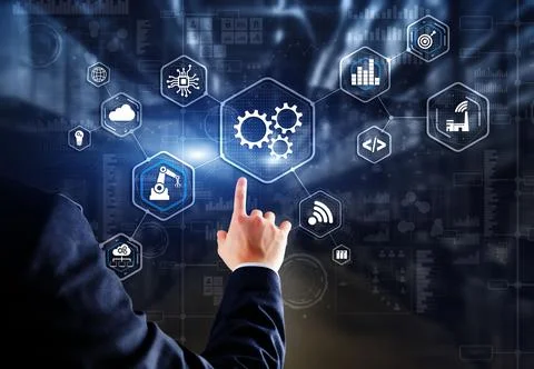Automation software technology process System business concept 2022 Foto stock