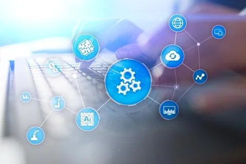 Automation solution and software for business process, Workflow, Modern Foto stock
