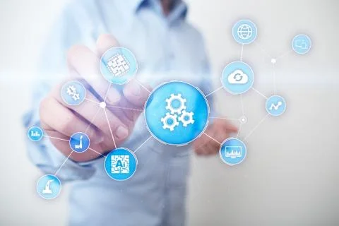 Automation solution and software for business process, Workflow, Modern Foto stock