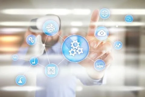 Automation solution and software for business process, Workflow, Modern Foto stock