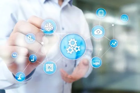Automation solution and software for business process, Workflow, Modern Foto stock