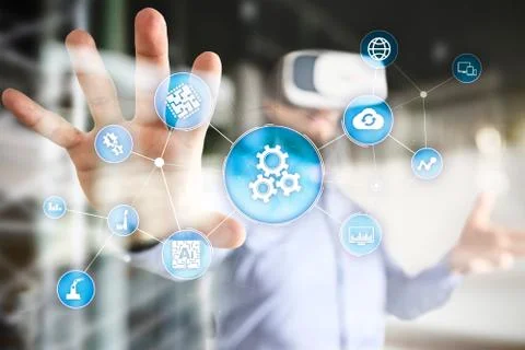 Automation solution and software for business process, Workflow, Modern Foto stock
