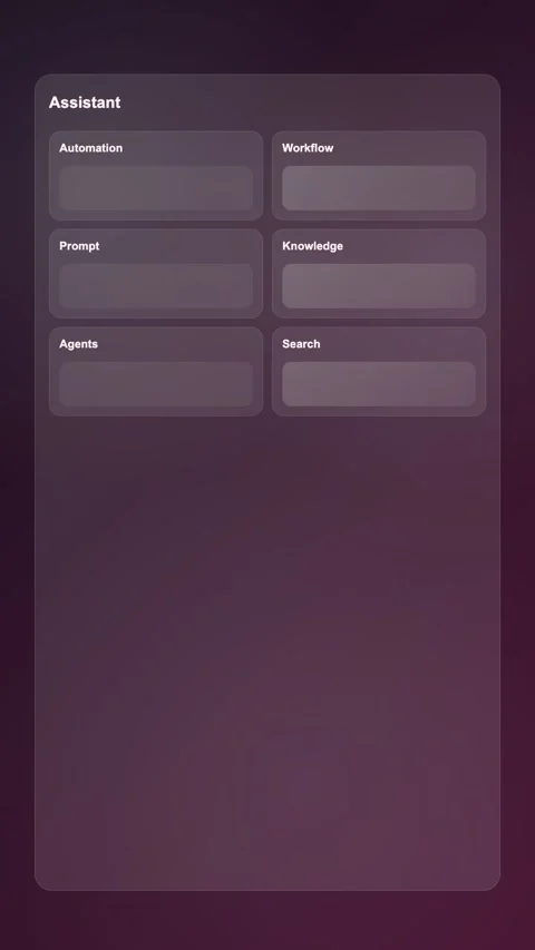 Automation Strategy Workspace Premium Gradient SaaS Interface Vertical Animation Stock Footage 345154554