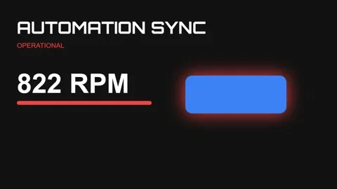 Automation Sync Display: Technical Speed Measurement and Digital Analysis Stock Footage 336805823