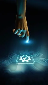 Automation System Interface for Workflow Control and Process Optimization M.. Stock Photos