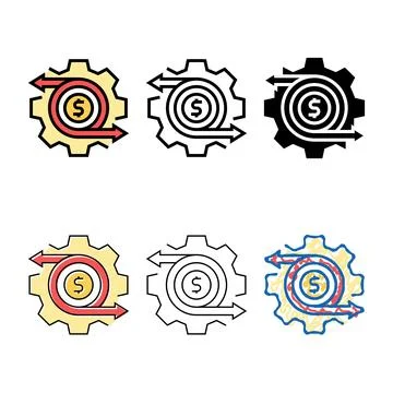 Automation technical sales engineer color icon looks vector Stock Illustration