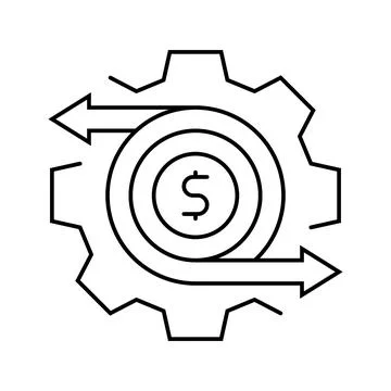 Automation technical sales engineer line icon vector illustration Stock Illustration