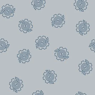 Automation technical sales engineer line seamless pattern Stock Illustration
