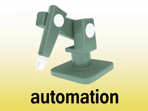 Automation - technological concept Stock Illustration