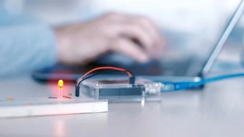 Automation technology developer building project Stock Footage 117121498