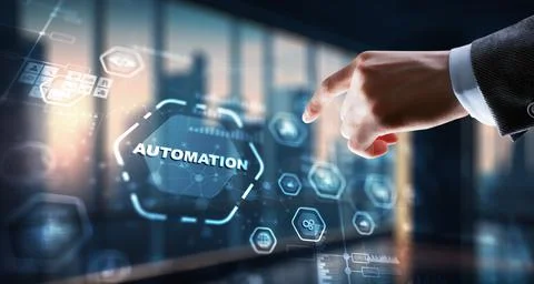 Automation technology industrial process workflow optimisation Stock Photos