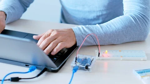 Automation technology qa engineer testing hardware Stock Footage 117620741