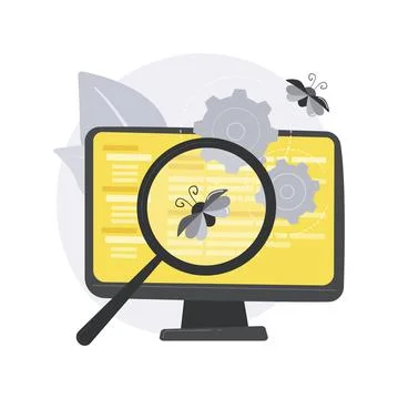 Automation testing abstract concept vector illustration. Stock Illustration