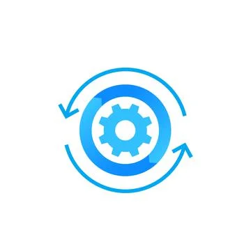 Automation vector icon Stock Illustration