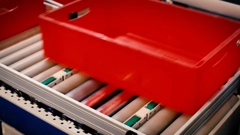 Automation of warehouse operations Stock Footage 95676562