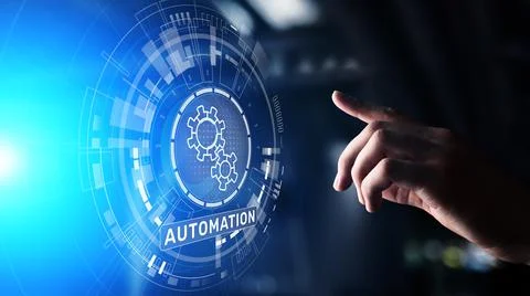 Automation Work flow business process optimisation smart industry modern 스톡 사진