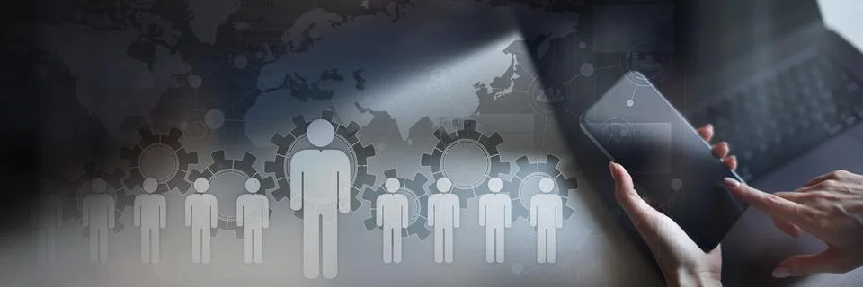 Automation Workflow Management for Business Process Optimization and Team C.. Foto stock