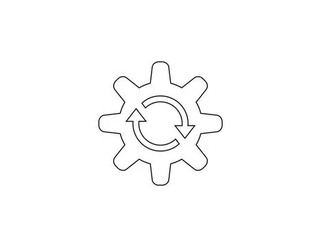 Automatism, process icon. Vector illustration. Stock Illustration