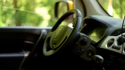 Automobil interior slow motion Stock Footage 126725367