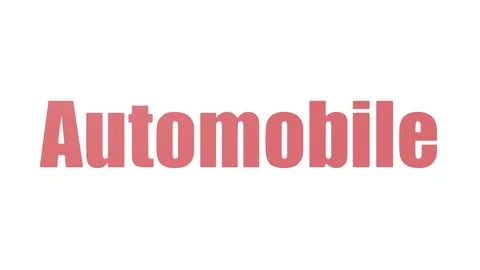 Automobile Animated Word Cloud Isolated Stock Footage 103098534