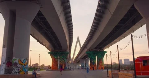 Automobile bridge Stock Footage 226957528