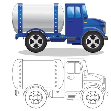 Automobile cistern. Stock Illustration