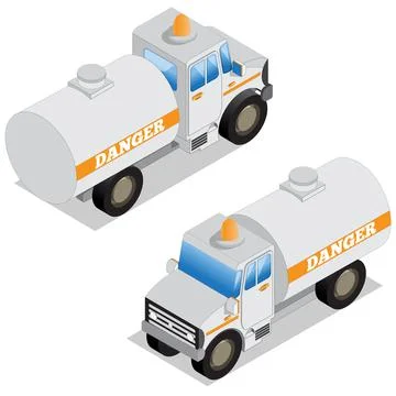 Automobile cistern. Stock Illustration