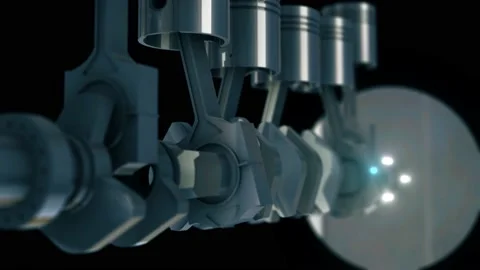 Automobile cylinder engine internals 4k Stock Footage 146227807