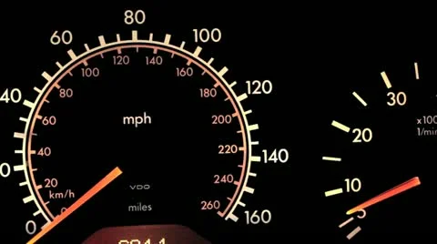 Automobile Dashboard With Engine Revving Stock Video Stock Footage 11006507