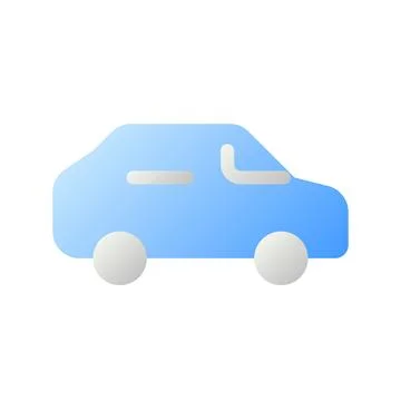 Automobile flat gradient two-color ui icon イラスト素材