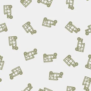Automobile industry line seamless pattern イラスト素材