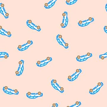 Automobile industry vector seamless pattern Stock Illustration