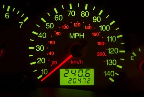Automobile instrument panel Stock Photos