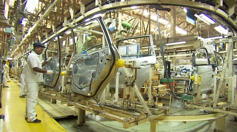 Automobile Manufacturing India Stock Footage 52729535
