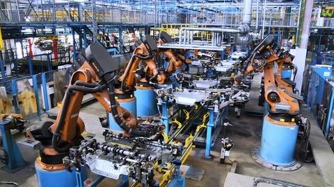 Automobile manufacturing Stock Video Pond5