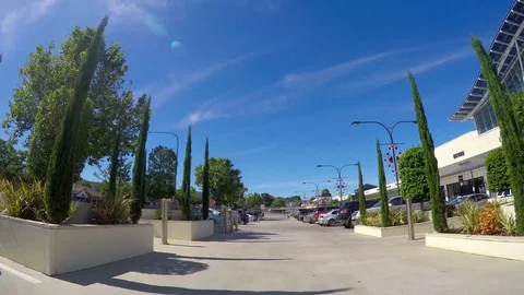 Automobile POV driving through Burnside Village Shopping Centre. 스톡 동영상 80323837