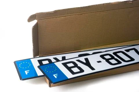Automobile registration Stock Photos