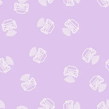 Automobile sensor line seamless pattern Stock Illustration