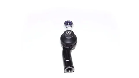Automobile steering rod tip isolated on a white background looped spare part Stock Footage 72127269