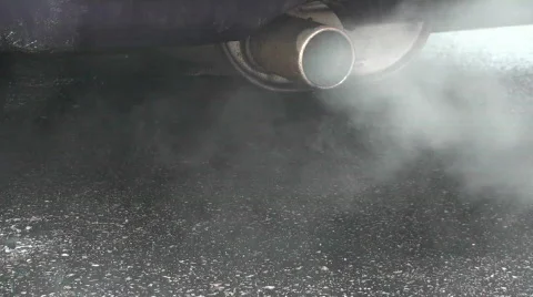 Automobile tailpipe pollution Video stock 354559