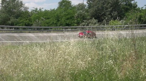Automobile testing area-Slow motion Stock Footage 35163489