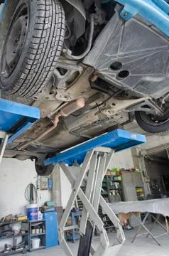 Automobile view from below Stock Photos