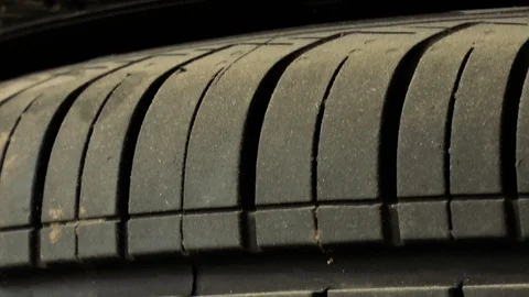 Automobile wheels, protector Stock Footage 86160292