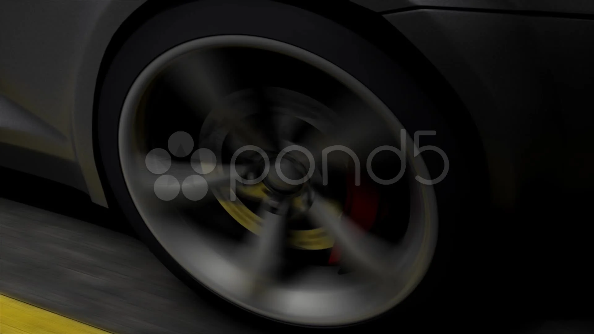 Automotive animation, close-up spinning ... | Stock Video | Pond5